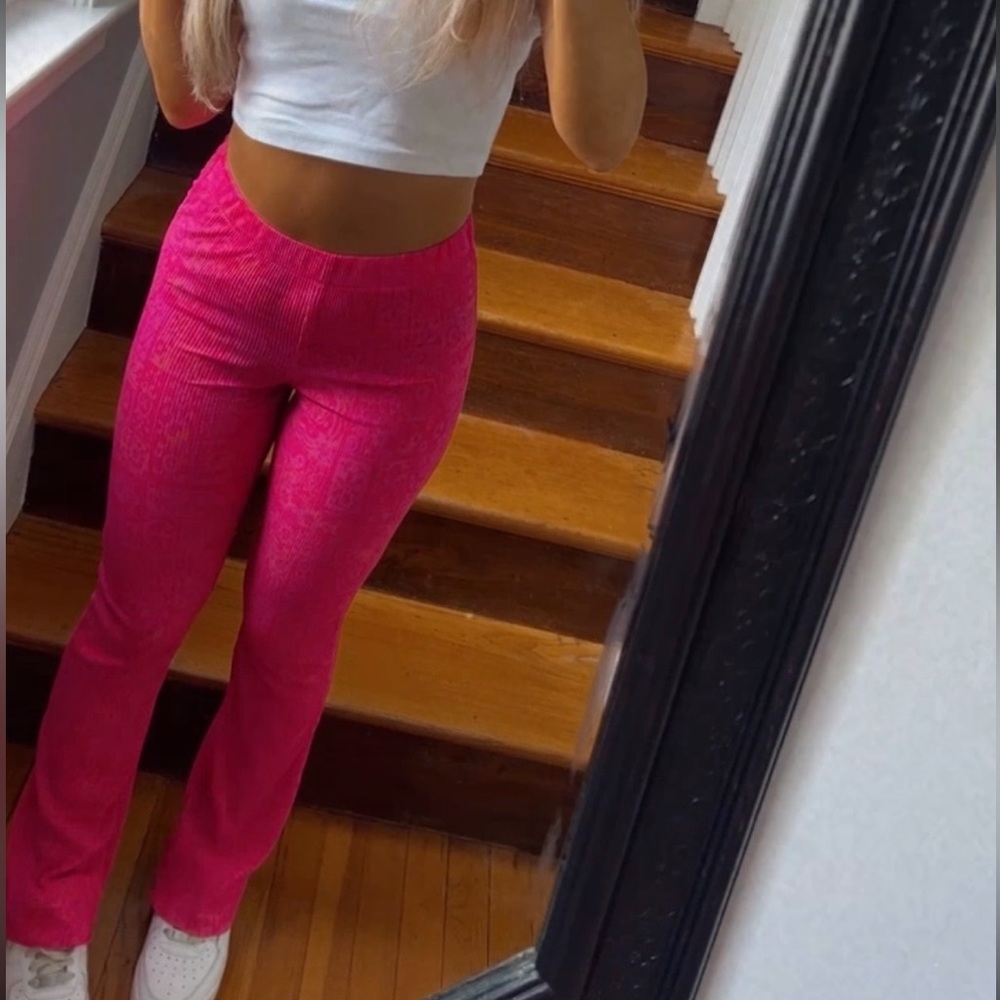 Urban pink flare pants